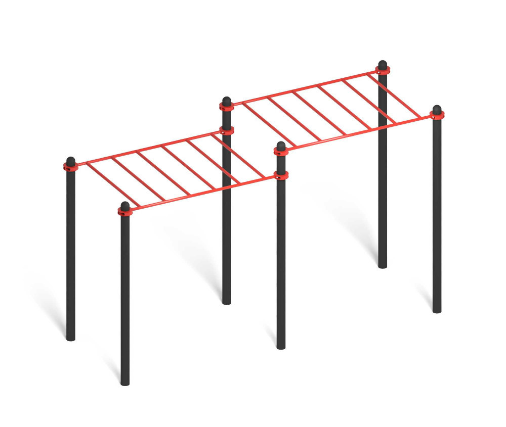 Воркаут-комплекс "Рукоход двухуровневый"